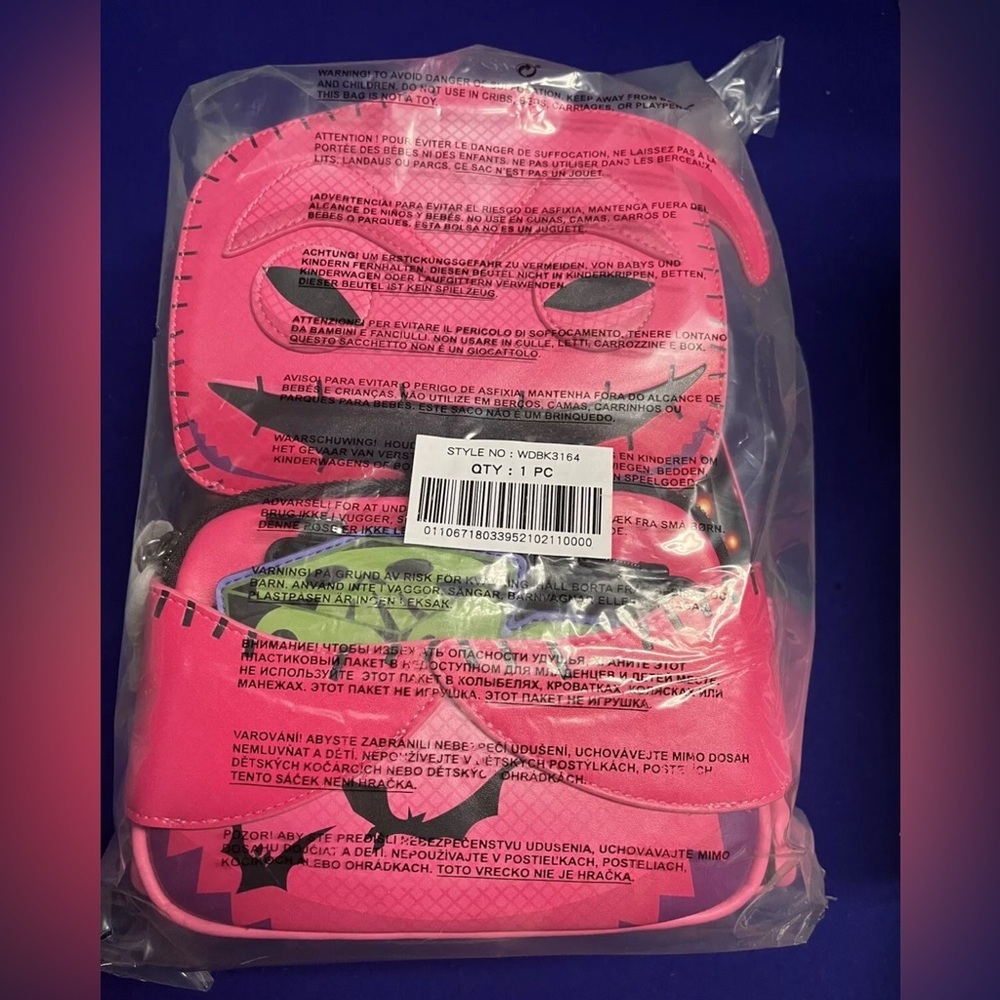 Loungefly Oogie Boogie Neon Cosplay Backpack & Wallet NBC NYCC Exclusive NIB - Picture 2 of 14